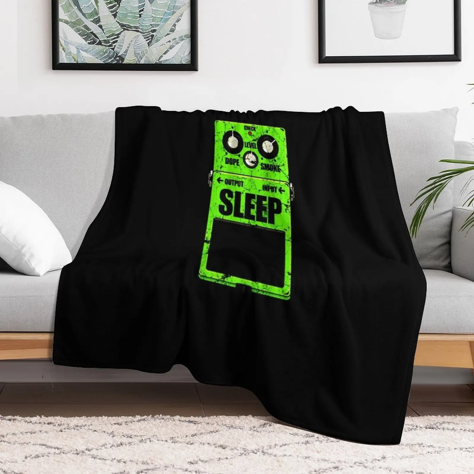 Sleep Band Stompbox Throw Blanket For Decorative Sofa Hair Blankets