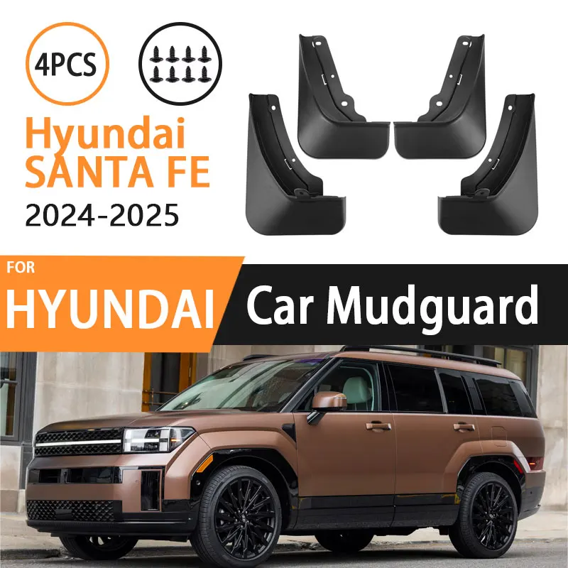 

4 шт. брызговики для Hyundai SANTA FE MX5 2024 2025 брызговики на крыло брызговики защита колеса автомобильные аксессуары