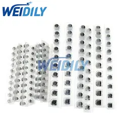 130PCS 1uF-220uF SMD Aluminum Electrolytic Capacitor Assorted Kit Set 13values*10pcs=130pcs Capacitance Samples Kit New