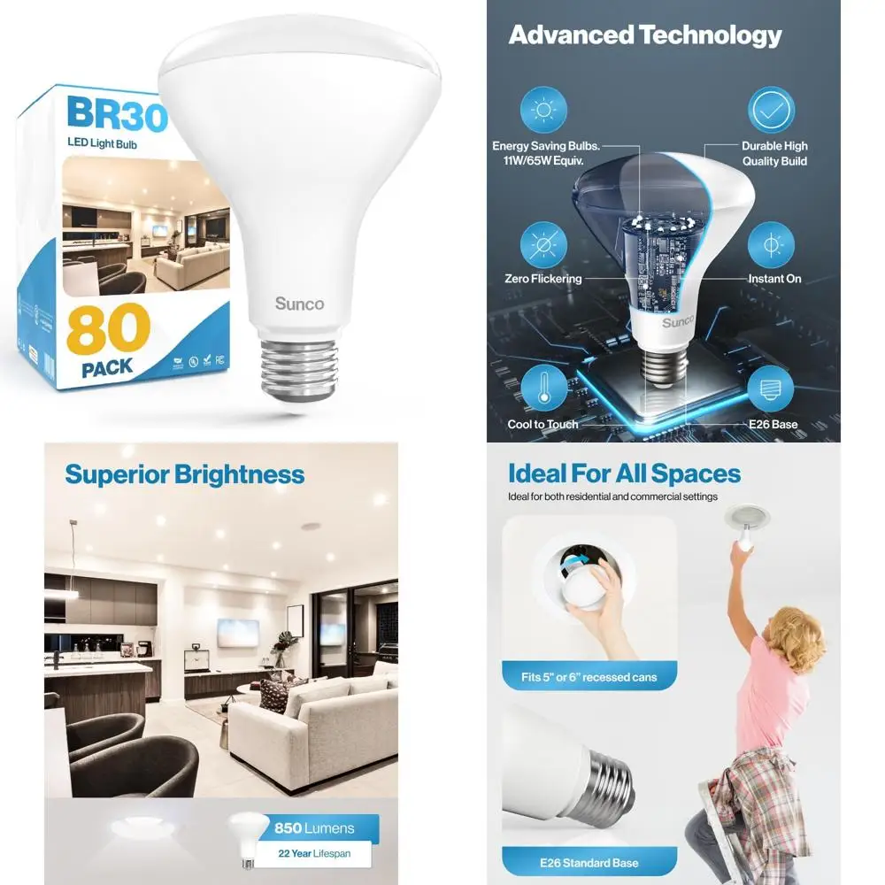 Led BR30 Recessed C… - image