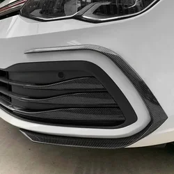 For VW Golf 8 MK8 PRO 2020 2021 2022 Front Bumper Fog Light Lower Grille Frame Spoiler Splitter Car Modification ABS Gloss Black