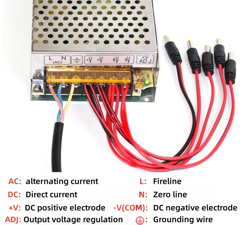 Imagem -06 - Fonte de Alimentação de Comutação Ac110v Ac220v para Dc5v 5v Volts 3a 5a 10a 20a 30a 40a 50a 60a 70a Adaptador de Fonte de Transformador de Iluminação Led