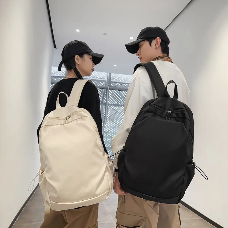 

Leisure Backpack Portable Outdoor Knapsack Nylon Lightweight Shopping Rucksack Daily Large Capacity Travel School Commuter Bag