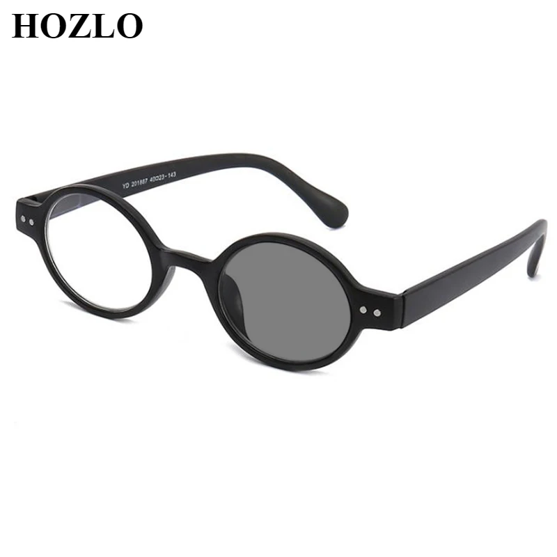 

Photochromic Retro Oval Rivets Women Myopia Sunglasses Students Spring Hinge Nearsighted Glasses Men Driving Fishing Spectacles