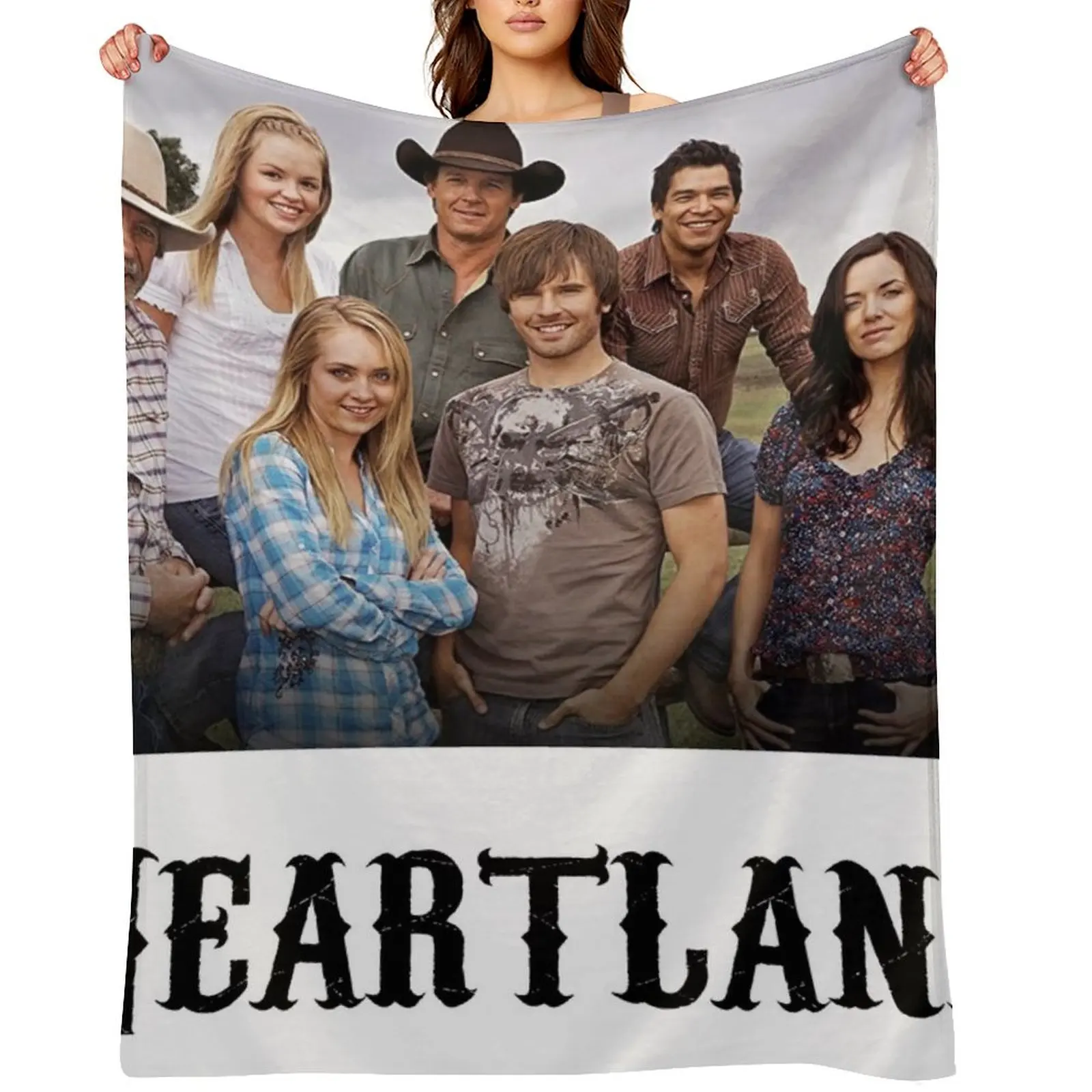 

Heartland Throw Blanket Hairy Custom Multi-Purpose Decorative Sofa Blankets