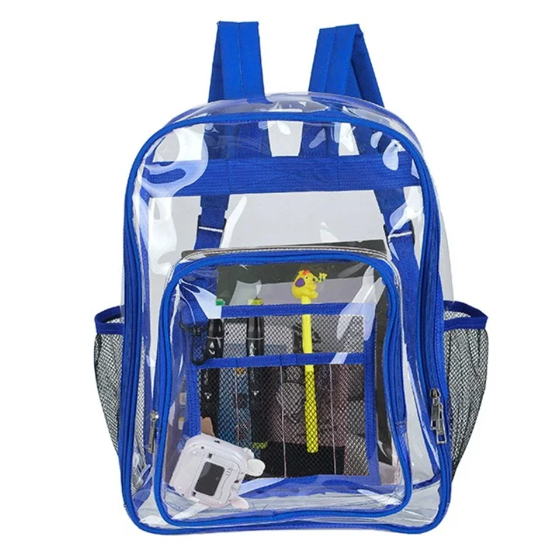 Sac à bandoulière Transparent unisexe mode Simple grande capacité sacs à dos portables multifonctionnel mâle femme sac à dos