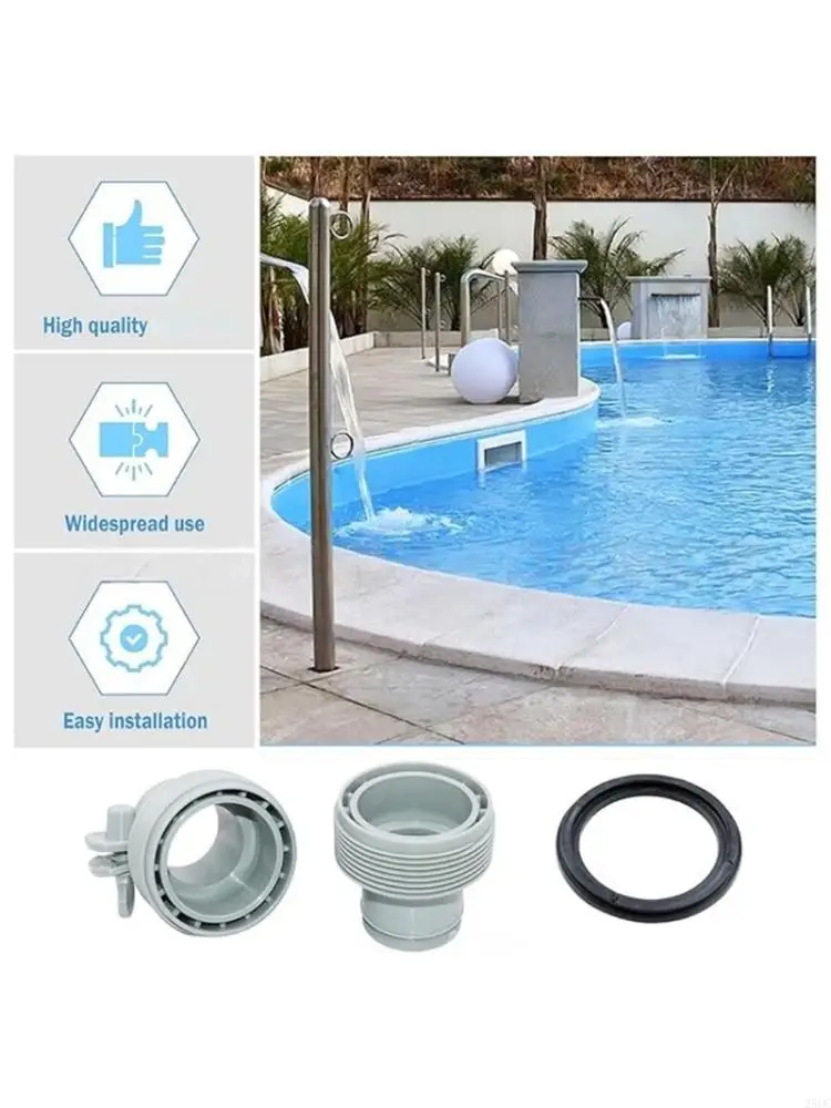 

Easyly Install Swimming Pool Hose Adapter Replacement Corrosions Resistant Plastic Above Ground Pools Hoses Connector
