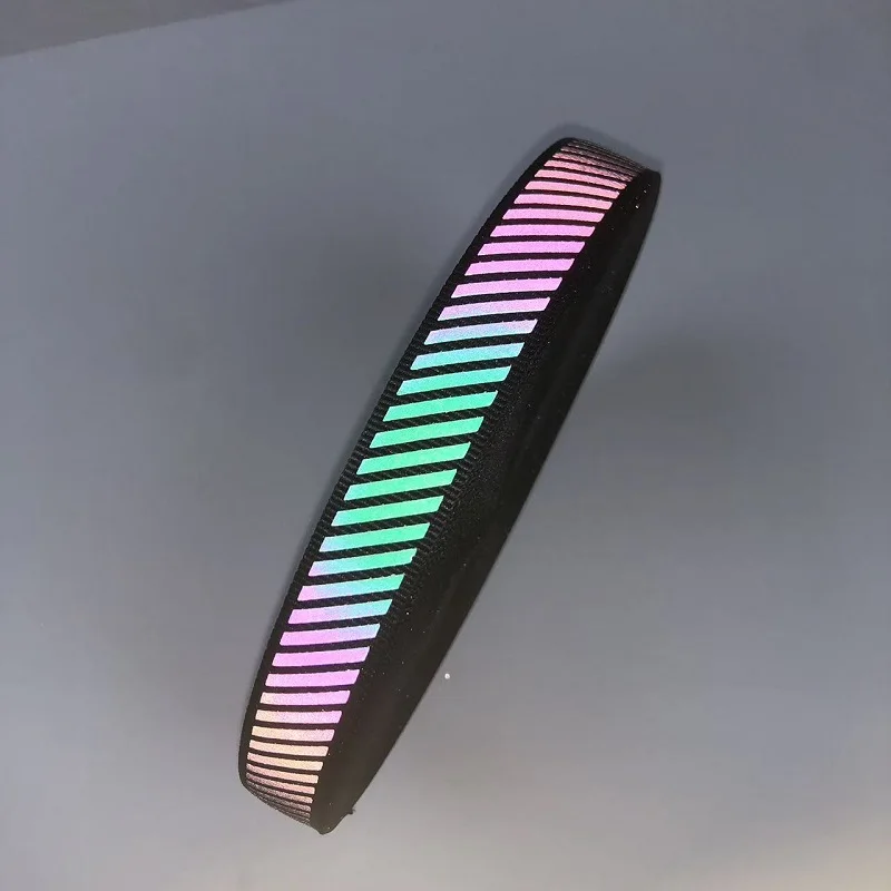 Rainbow Reflective Ribbon, Fluorescent Sewing Reflective Strip, Clothing, Shoes, Hats, Decorative Tape
