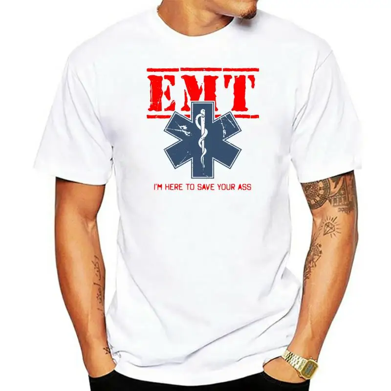 Emt T-Shirt Paramedic Emergency Technician Ambulance Medical Services Humor  Hot Sale Fashion Top Quality Men Casual T Shirt