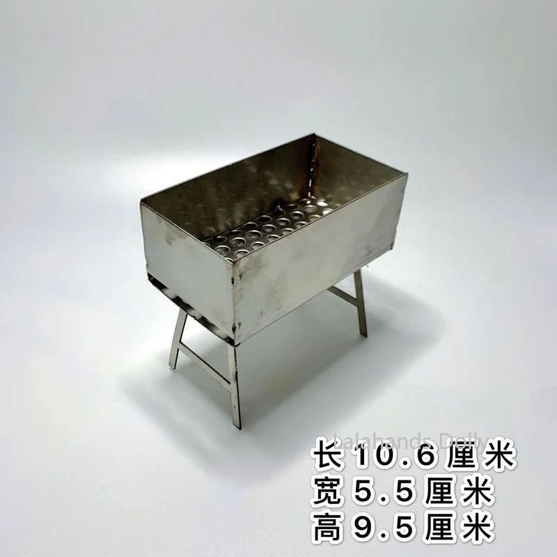 Casa de boneca em miniatura itens de cozinha mini multiuso conjunto de grelha a carvão cozinha comida jogar casa brinquedo acessórios de cozinha