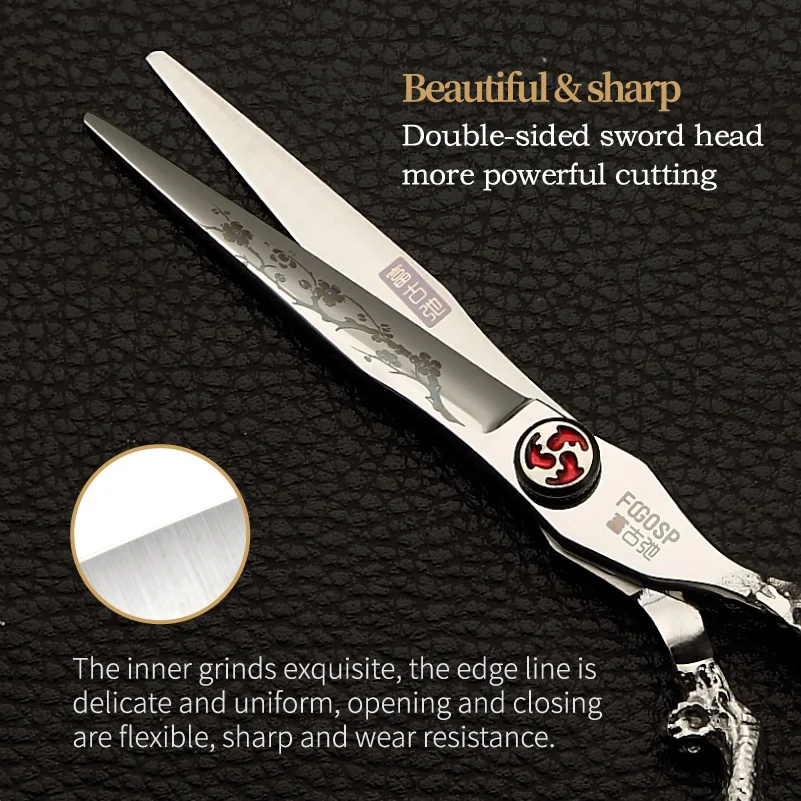 Fenice Professional Hairdressing Scissors 6.0 inch High Quality Barber Shops Salon Styling Tools Hair Cutting Scissors