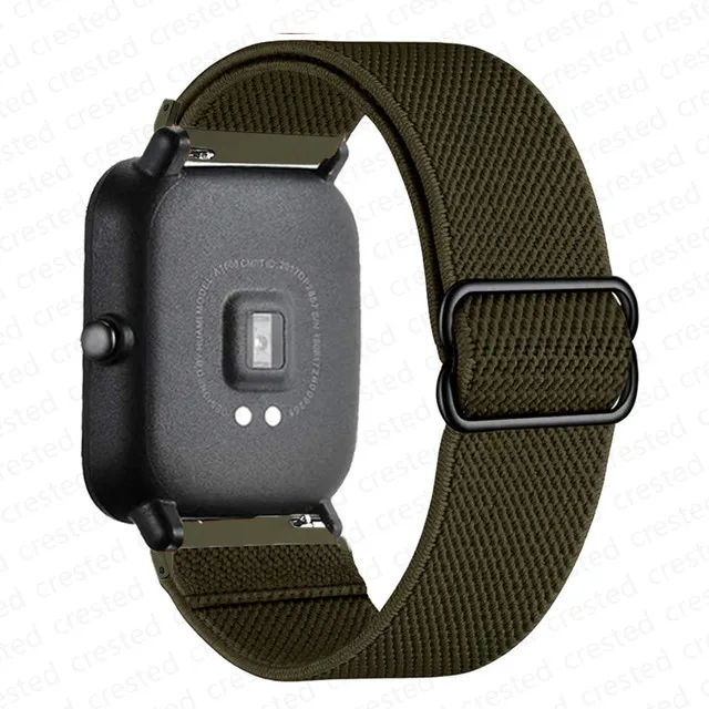 20mm/22mm Band für Amazfit GTS 4/2/GTS2 Mini/GTR/4/3/Pro/GTR2 Nylon-Elastik-Uhrenarmband Amazfit Bip 6 5/Active 2/Helio Armband