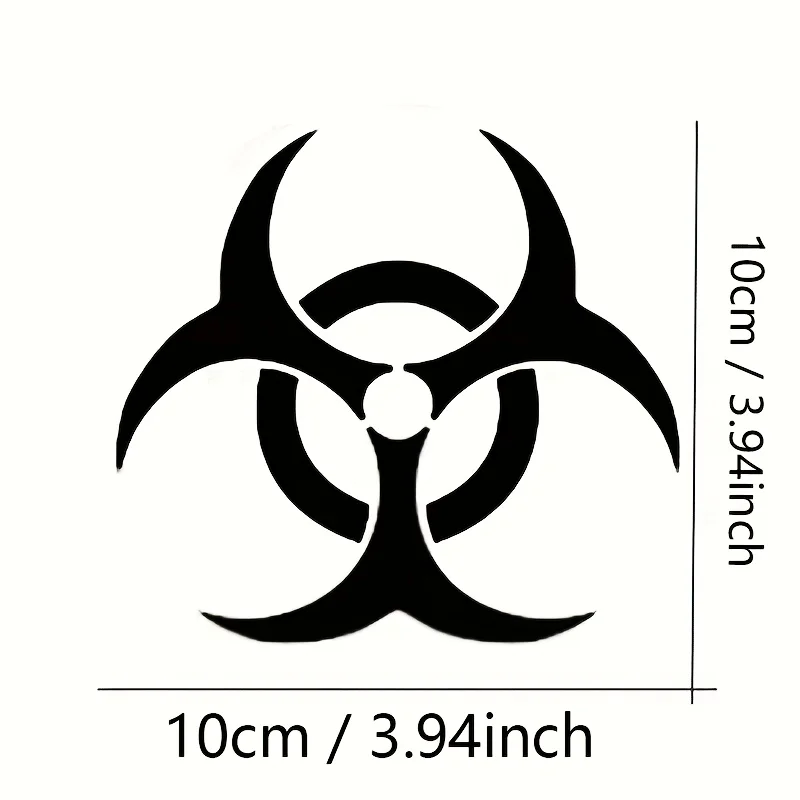 قطعة واحدة من ملصقات الفينيل Biohazard النووية - فيبي نهاية العالم لمعدات الألعاب/الخوذة/الثلاجة/جدران غرفة النوم