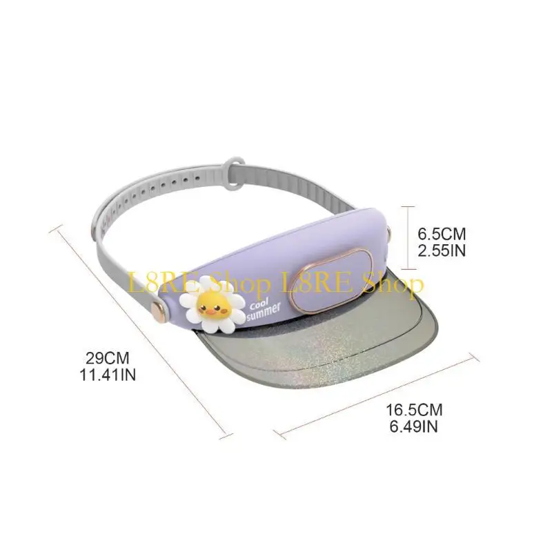 L8RE Beach Sun Hat مع Fan Beach Hat 3 سرعات قابلة للتعديل معجبة كهربائية قابلة للتعديل