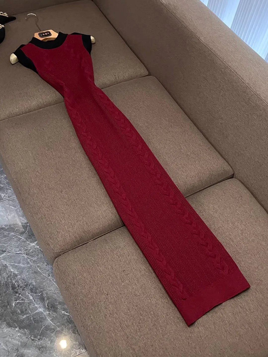 

Winter New Knitted Long Sve Women's Dr Coat Svel Long Dr Open Cardigan Sle Commute Faion Straight Tube Skirt