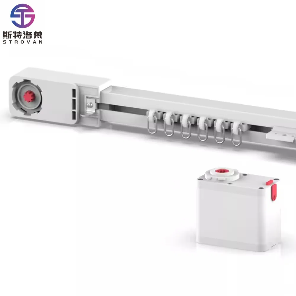 Zigbee 3.0 Smart Curtain Actuator, Powerful High-Torque Motor for Heavy Drapery, Wireless App Control