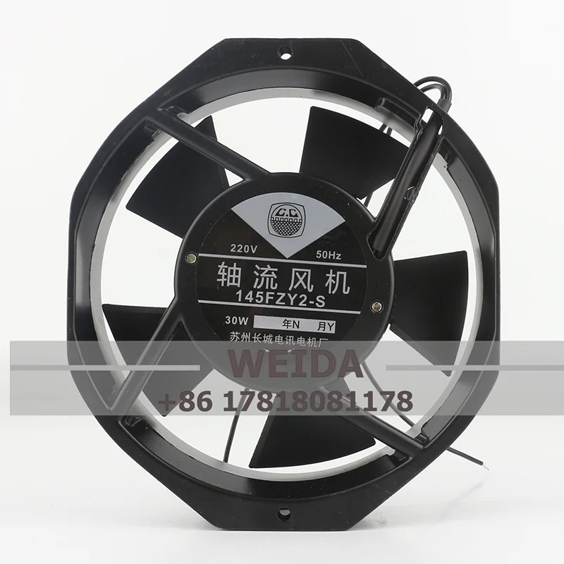 

145FZY2-S 17238 172X150X38 мм 220 В переменного тока, 50 Гц, 30 Вт, высокий объем воздуха, низкий уровень шума, осевой вентилятор для шкафа