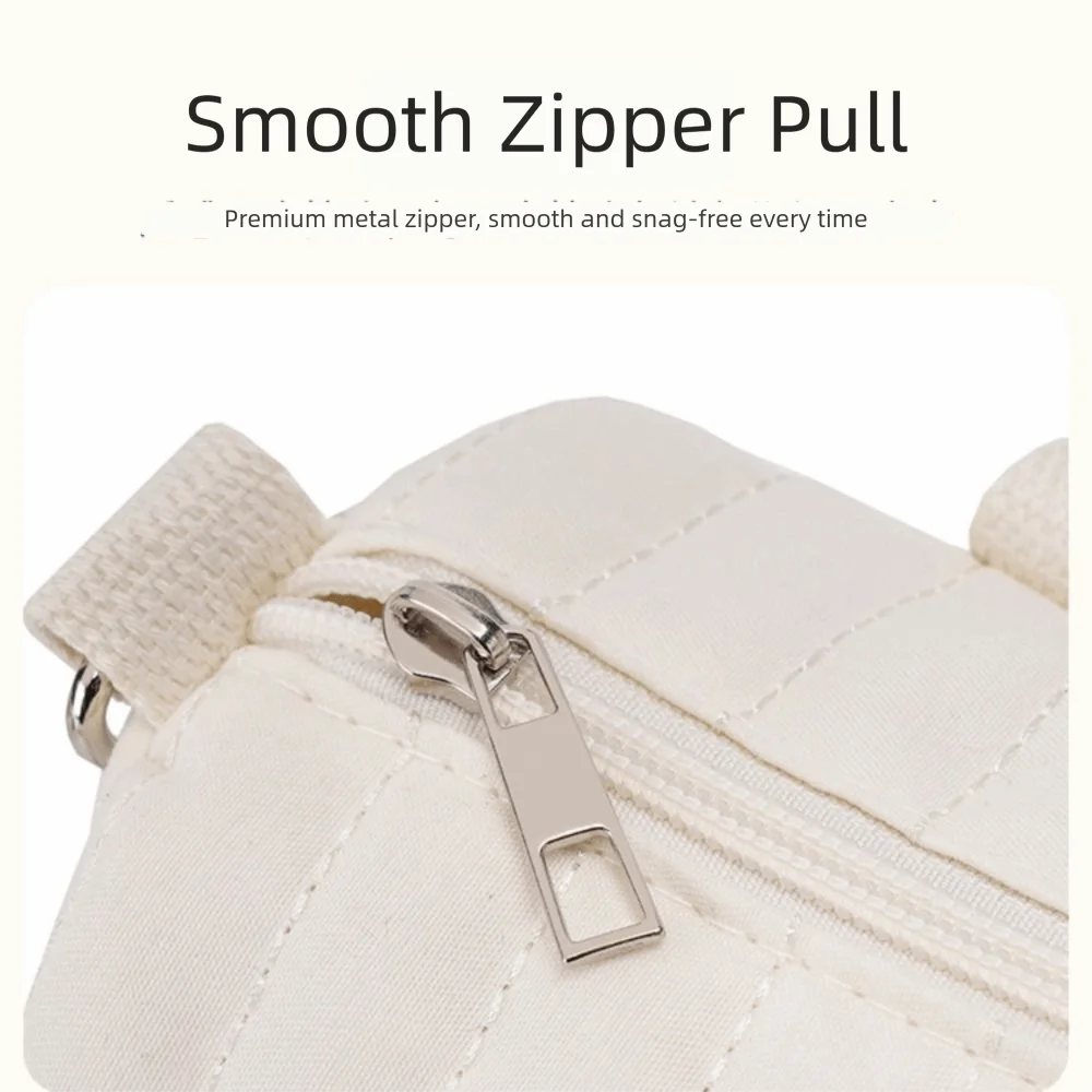 Korean Style Mummy Bag Embroidery Flower Quilted Embroidered Shoulder Bag Large Capacity Bear Women Handbag Stroller Accessories