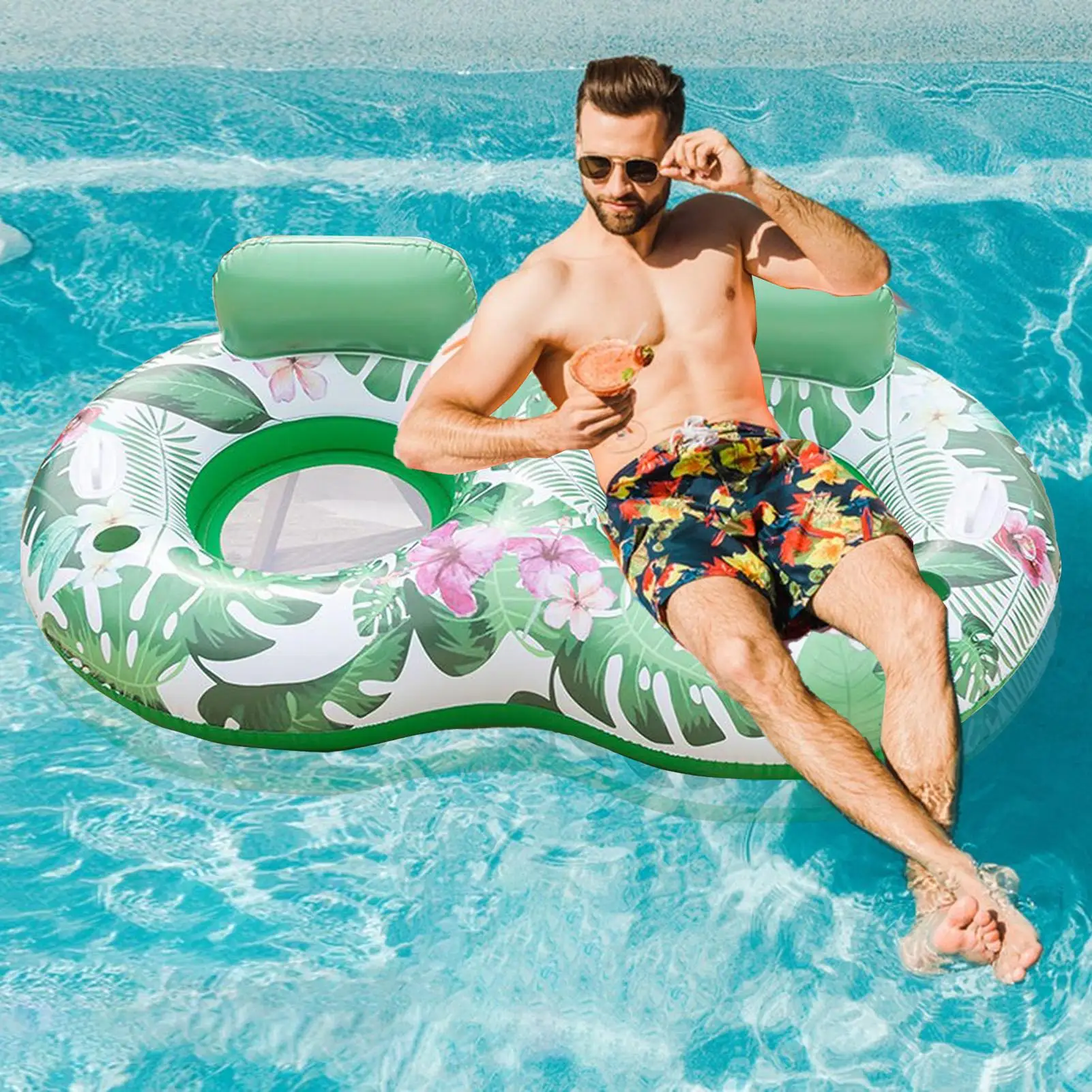Pool Inflatables For Adults Inflatable Tanning Hammock For Pool Multi-Purpose Water Floating Bed For Amusement Park Traveling