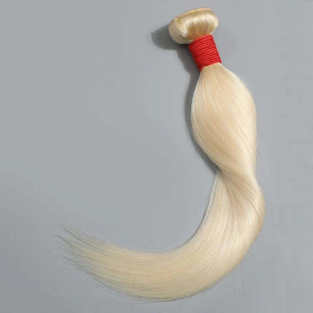 Sophia-Mèches Brésiliennes Naturelles Lisses Blond 613, Extensions de Cheveux à Double Trame, Cheveux Vierges Non Traités, 10 à 30 Pouces, 100g/Pièce