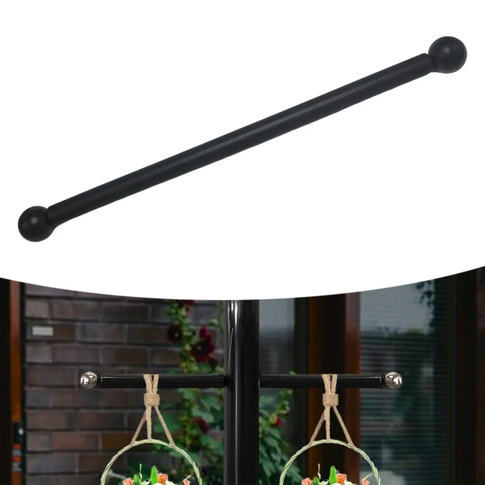 2x Outdoor Lamp Post Cross Arm, Cross Arm for Street Light Pole, Easy to Install Decorative Flag Lamp Post for Lawn Streets Yard