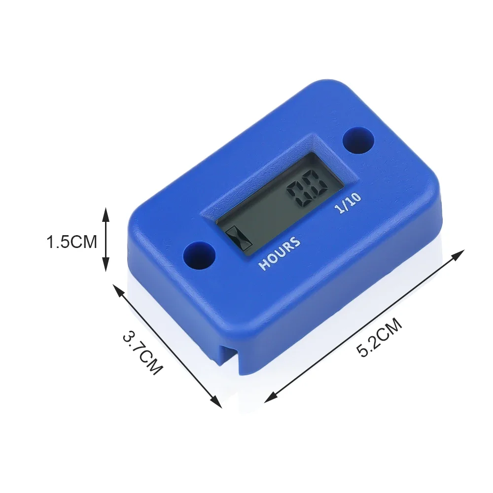 Motorcycle Digital Tach Hour Meter Gauge Stroke Gas Engine Off-road Inductive Tachometer Motor Instrument image 6
