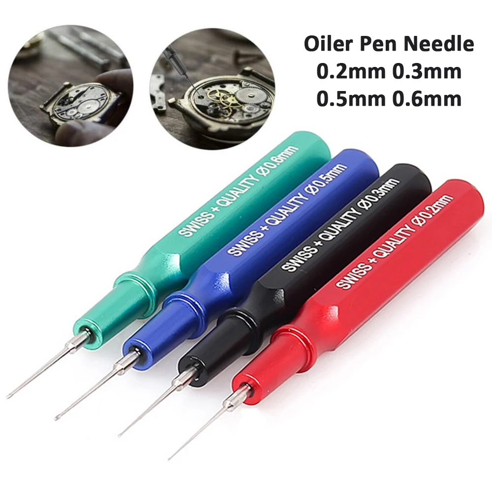 Watch Lubricant Oiler Metal Oil Pin Pen Portable Movement Part Lubricating Repair Maintenance Tool Accessories for Watchmakers