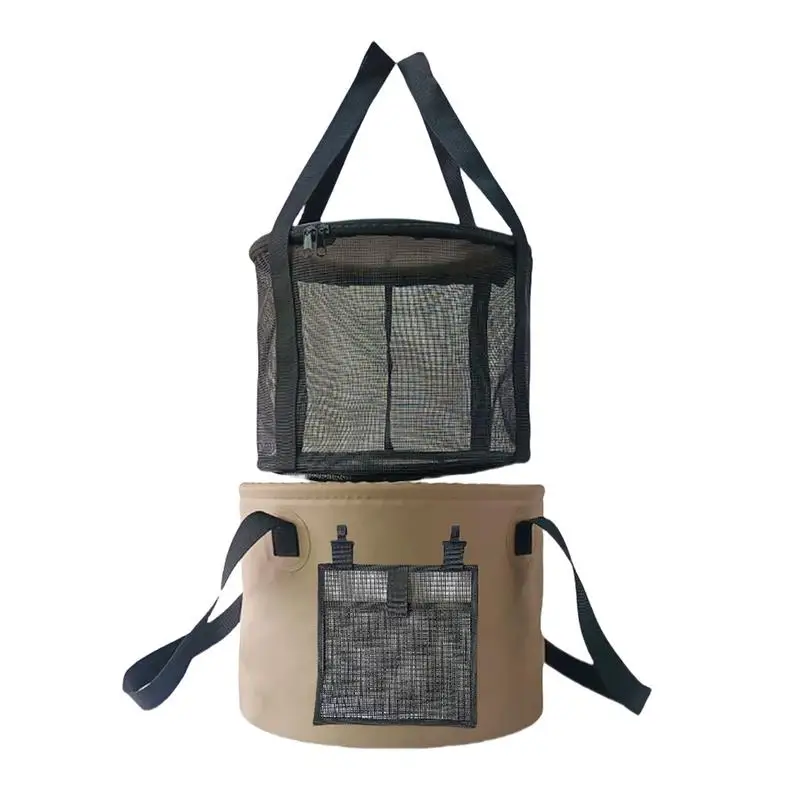 

Foldable Bucket 20L Foldable Water Container Large Capacity Container For Outdoor Gardening Fishing Camping Lightweight Basin