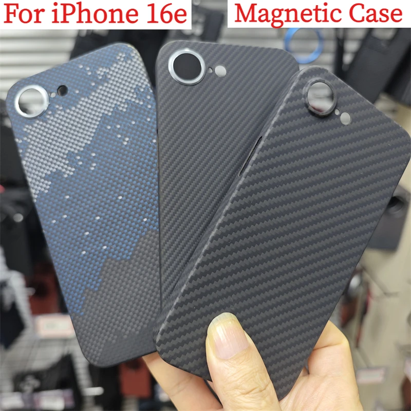 

Чехол из углеродного арамидного волокна для iPhone 16e, ультратонкий защитный чехол, аксессуары для телефонов из арамидного волокна