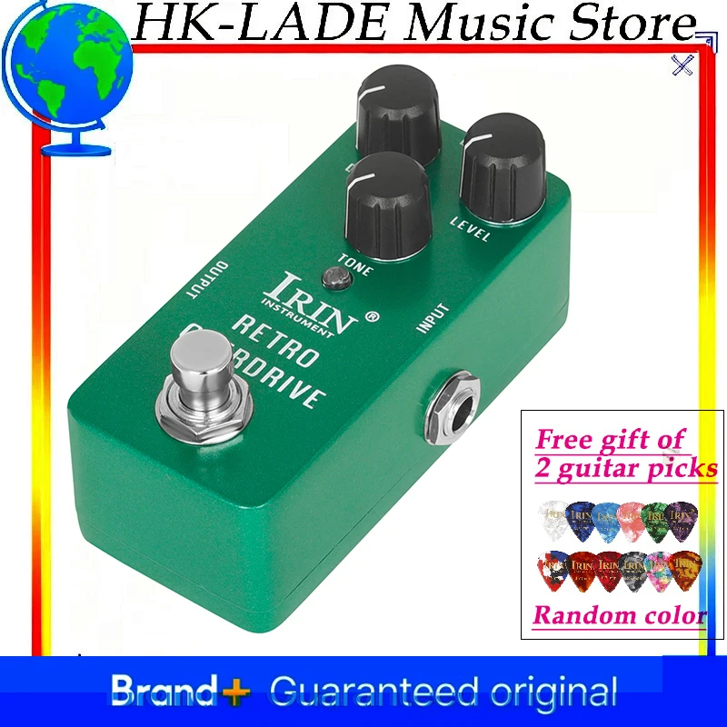 IRIN RS-01 rétro surcharge guitare basse effets pédale électrique nouveaux tampons en Silicone auto-adhésifs inclus accessoires de guitare