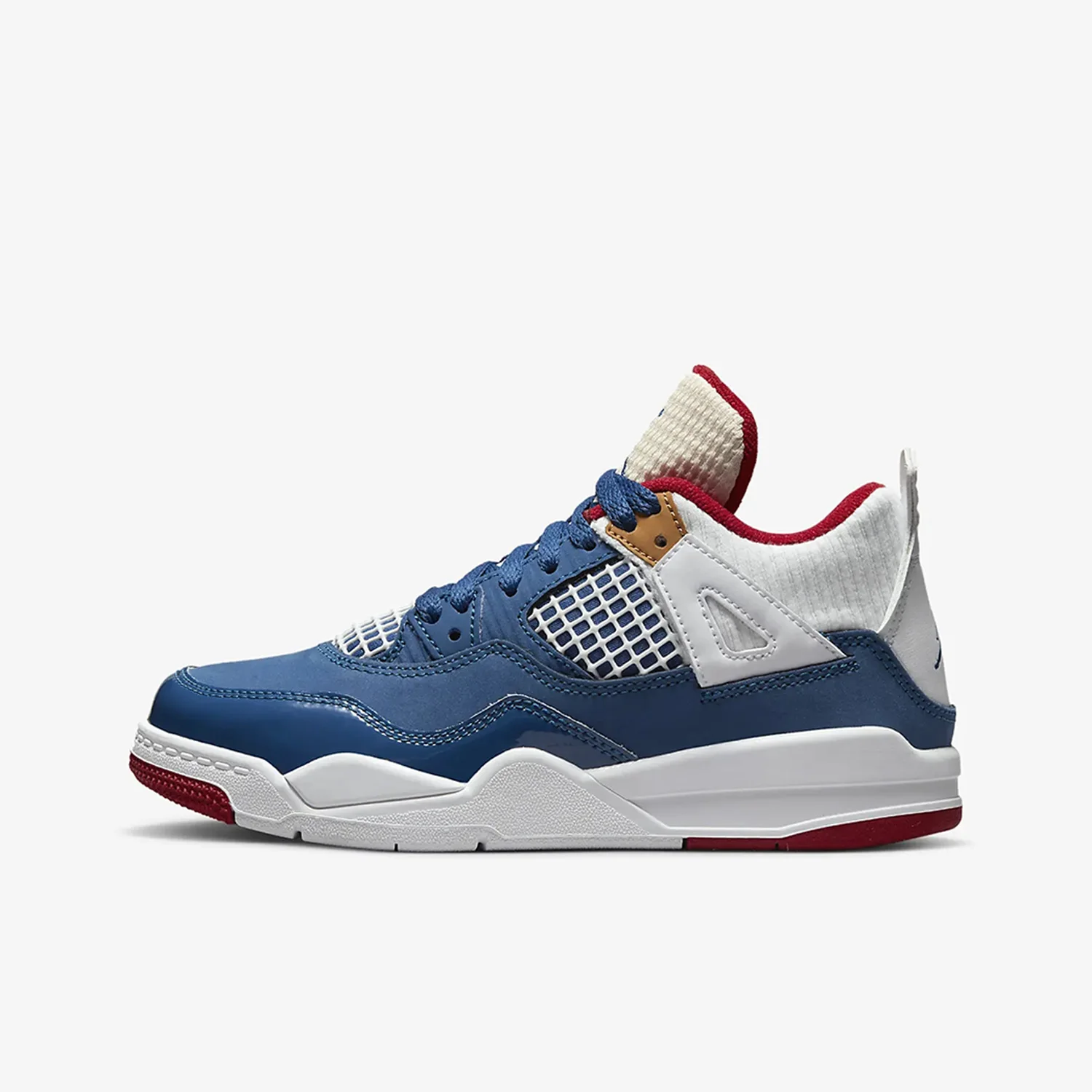Nike genuine Jordan 4 Retro replica children's sports shoe DR6953-400 view 2