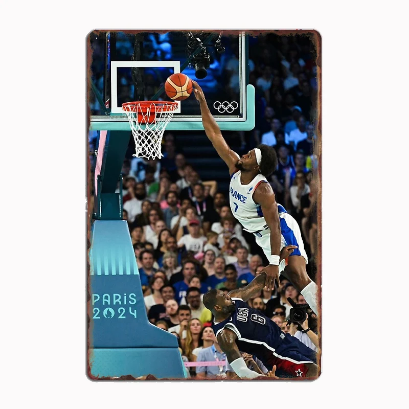 Guershon Dunks auf USA Sportspieler Poster Metall druck Zeichen Garage Raum Kino Leben benutzer definierte Zinn Vintage Wohnkultur