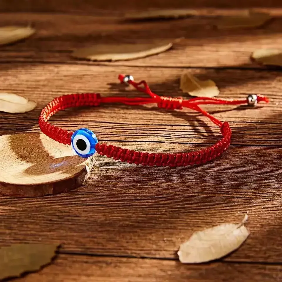 

Retro Turkish Evil Eye Ojo Bracelets for Men Women Eyes Mexican Rope Woven Bracelets Jewelry Trendy Accessories Gift 2024 Trend