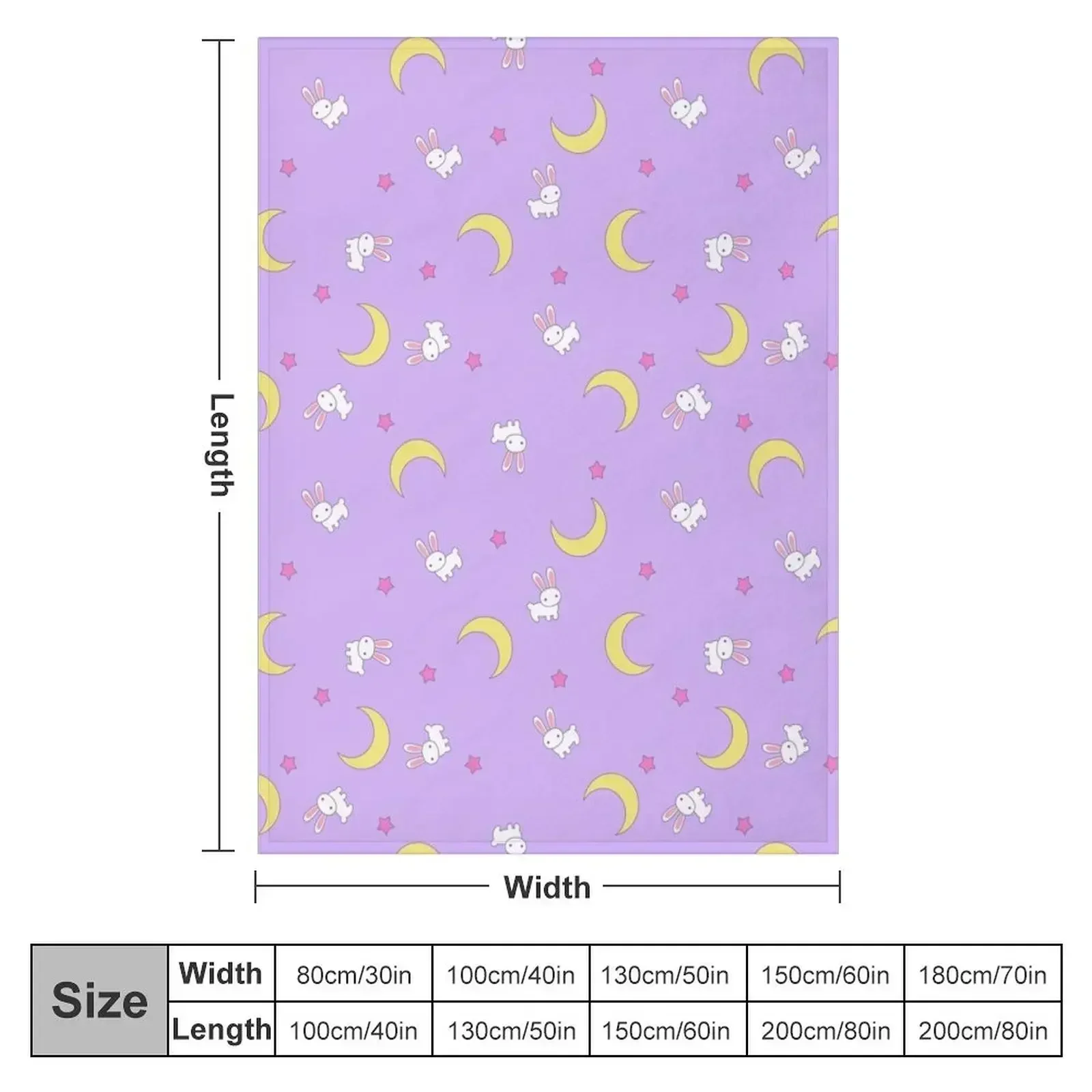 Usagi Throw Blanket Flannels Heavy Bed Fashionable Blankets