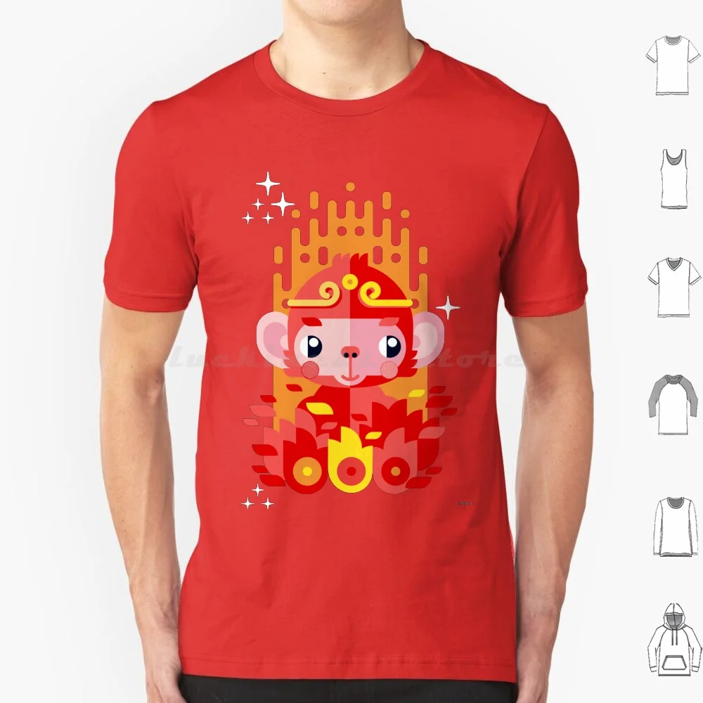 

Fire Monkey Year T Shirt Men Women Kids 6xl Monkey Ape Primate Firemonkey Fire Flame Cute Kawaii Lunar Newyear Celebration