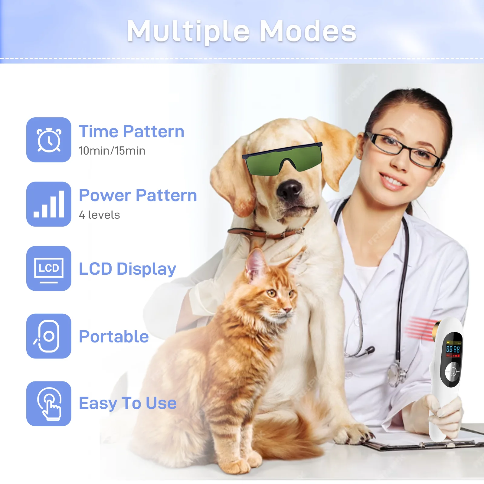 Cold Home Use Innovative Pets Disease Therapy Vet Pain Joint Muscle Device Portable