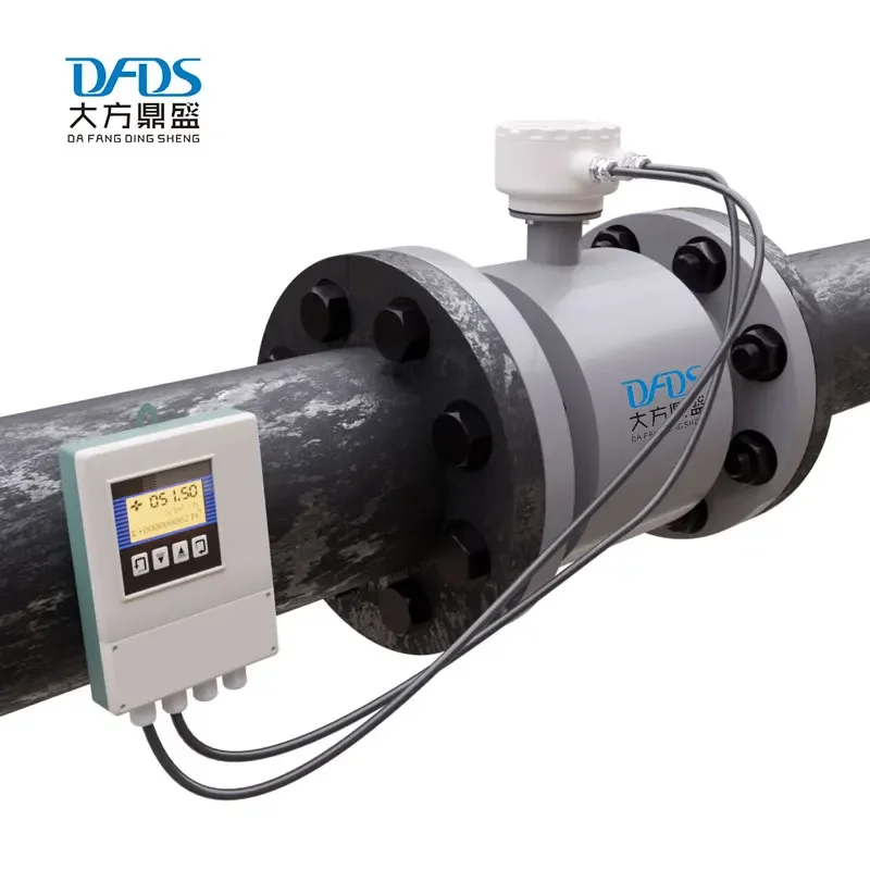 220V RS485 4-20mA Output Digital DN80 Electromagnetic Flow Meter Price Water Medidor De Flujo Marcas Magnetic Flowmeter