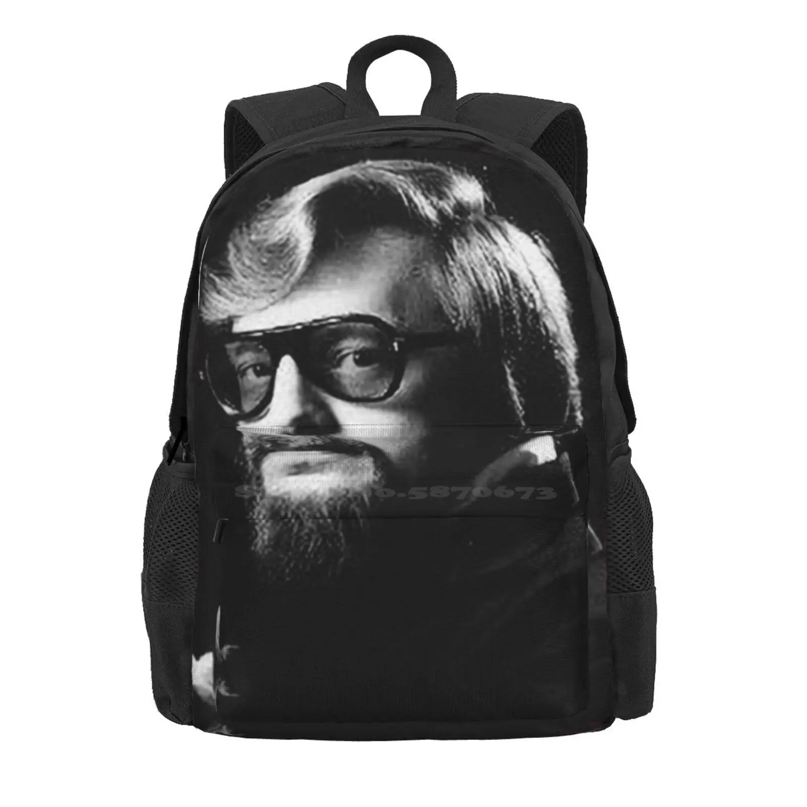 David Hoy - Renowned Psychic And Mentalist Headshot Hot Sale Schoolbag Backpack Fashion Bags David Hoy Psychic Mentalist