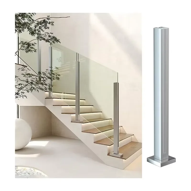 Cheap Price Aluminum & Stainless Steel Railing for Villa & Mall Easy to Install Balcony Staircase Cable Post Railings