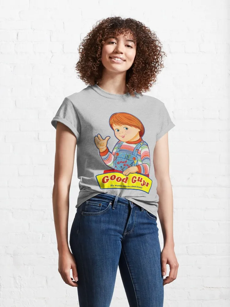 Good Guys - Child's Play - Chucky Classic T-Shirt Short Sleeve Tops Tees Cotton Print Tshirts New Fashion Top Tees