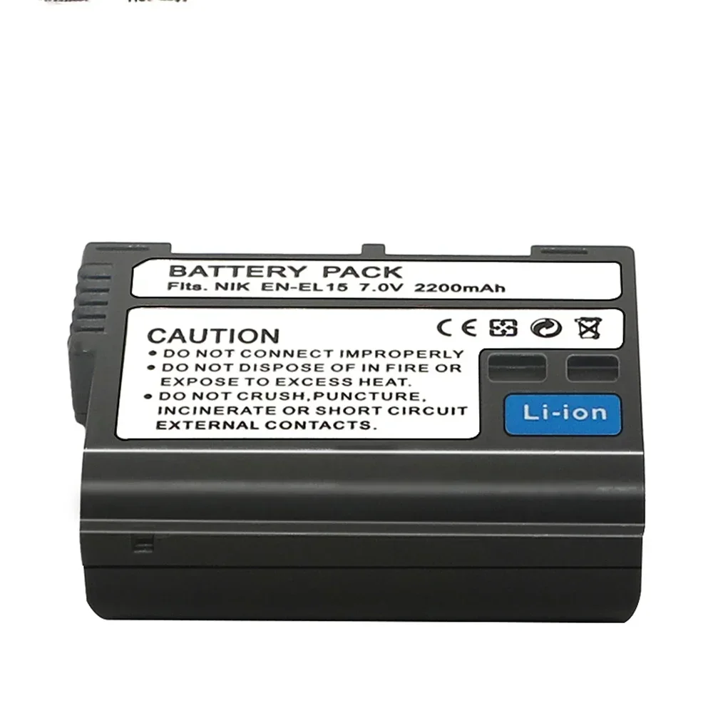 2200mah EN-EL15 EN-EL15a Battery for Nikon D7000 D7100 D7200, D850 D750 Nikon D7500 Battery D810 D500 D800 D610EN-EL15b Battery