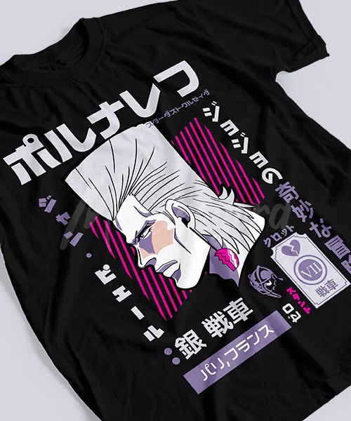 T-shirt for Anime JoJo´s Bizarre Adventure Jean Pierre Polnareff