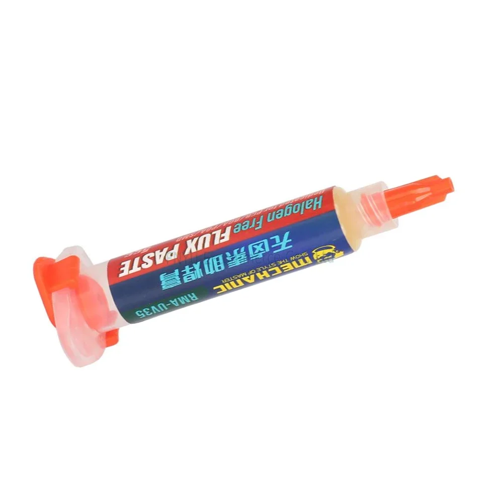 10 Pcs RMA-UV35 5cc BGA Solder Pasta Fluks Fluks untuk BGA Solder Stasiun Solder Besi Tin Cream Gratis Pengiriman