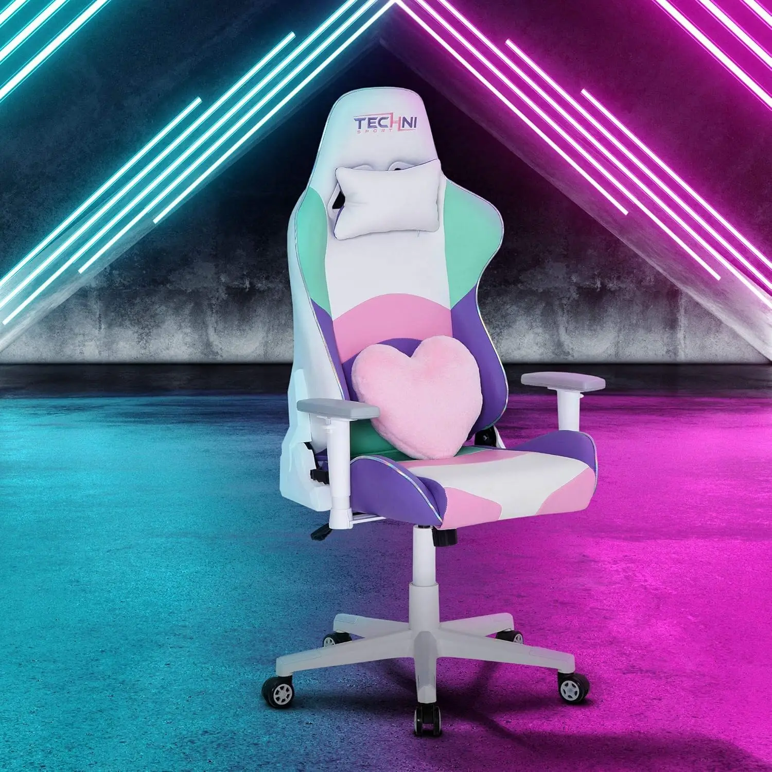 Polyurethane Fabric TS-42 Office-PC Gaming Chair in Kawaii