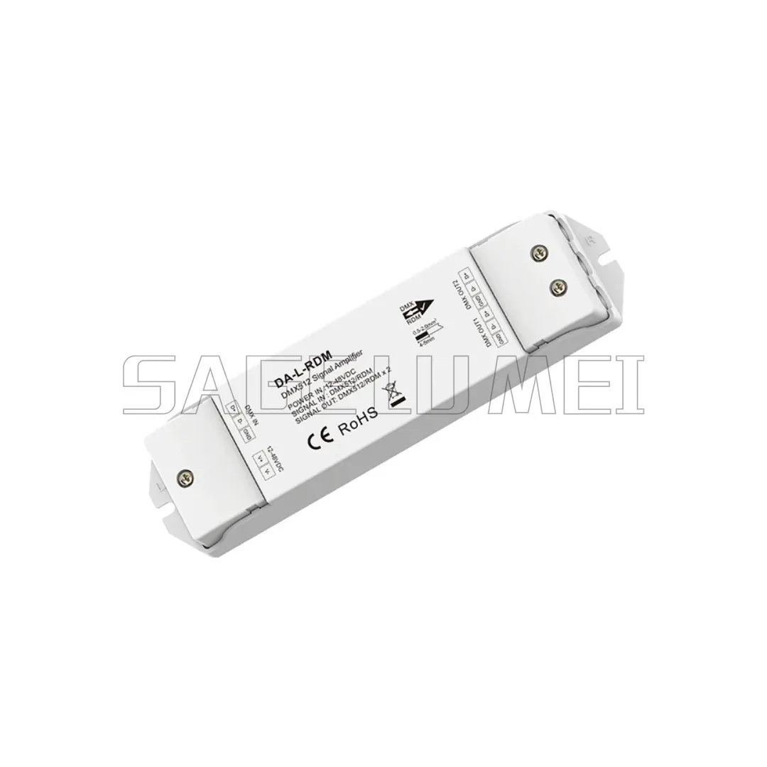 DA-RDM DA-L-RDM Skydance 2-канальный усилитель сигнала DMX и RDM DMX512 Усилитель сплиттера сигнала DMX-декодер Контроллер DC12-48V