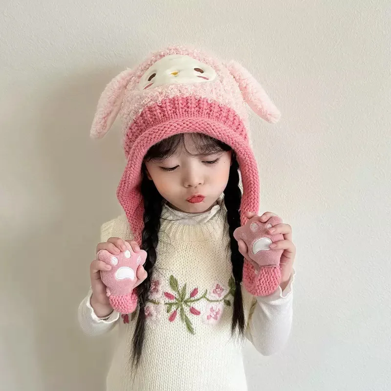 الشتاء الطفل قبعة الكورية نمط دافئ للجنسين الاطفال Packable رئيس قبعة لطيف الكرتون الأطفال أفخم قبعة حماية الأذن