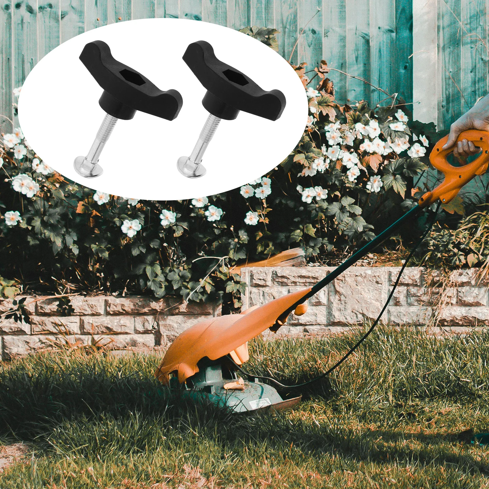 

2 Sets Universal T-Handle Lawn Mower Nut Bolt Replacement Wing Handle Bolts Compatible With 68900600 1064161 922260 Easy Install