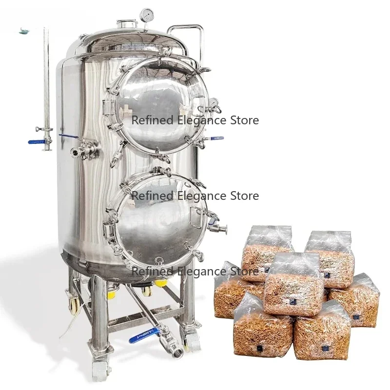 Industrial Vertical Autoclave Sterilization Machine 330 Liter New Upgrade Model for Mushroom Processing