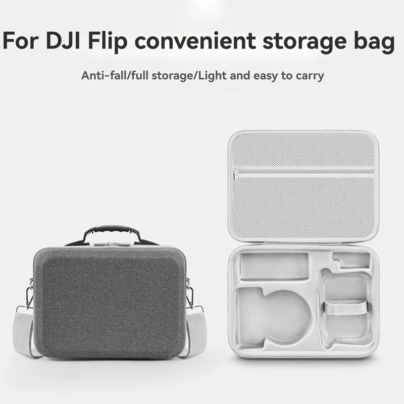 Best-Drone Carrying Case For DJI Flip Dustproof Storage Organizer With Shoulder Straps Protective Bag For Drone Accessories