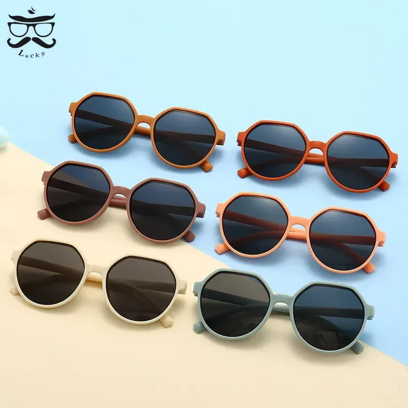 5-10 Years Old Retro Decorative Children's Sunglasses Outdoor UV Blocking Sunglasses Colorful Sunglasses for Kids